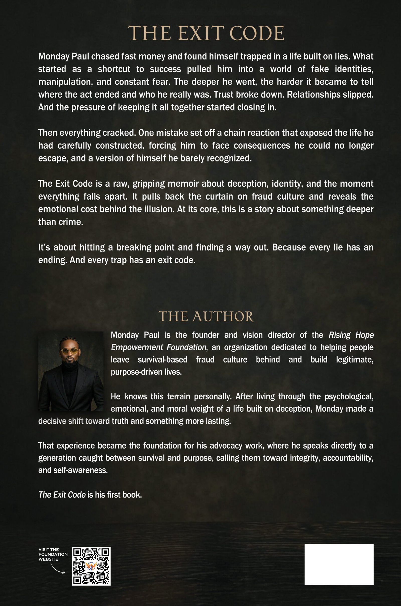 The Exit Code Back Cover